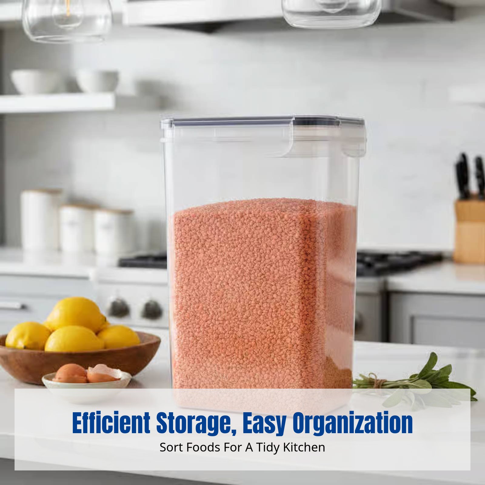 Food Storage Kitchen Container Set - Airtight Food Storage Container Set, Large