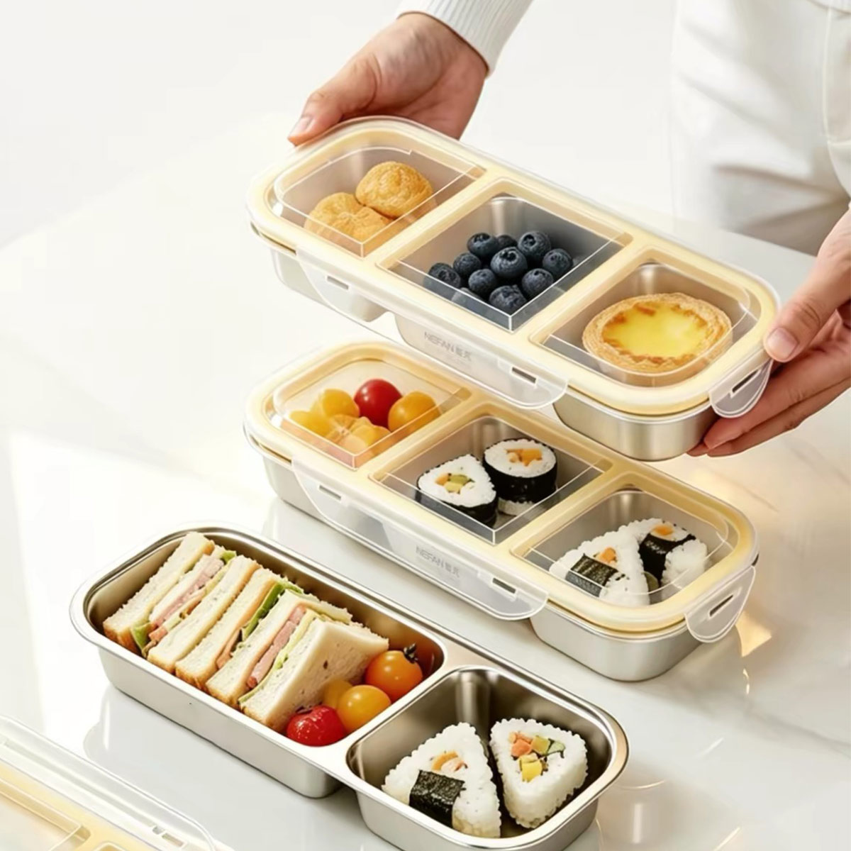 Food Storage Bins - Stainless Steel Food Storage Box with
