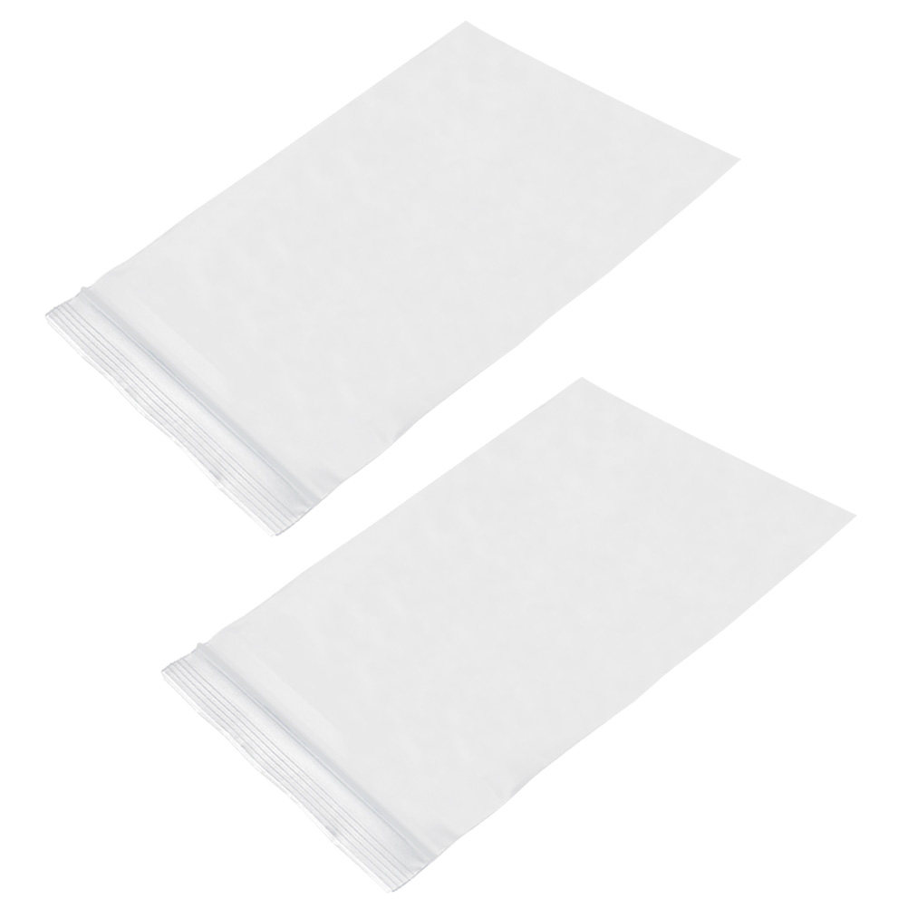 Food Storage Zipper - 100pcs 6X8Cm Thick Clear Reclosable Seal