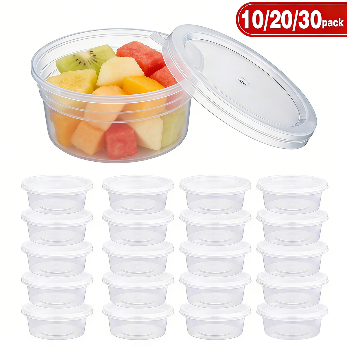 Food Storage Ideas - 10/20/30 Pack Small Slime Containers With