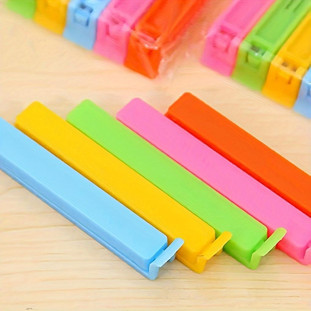 Food Storage Zip Lock Bags - 10/20/30pcs Colorful Sealing Clips Kitchen Storage