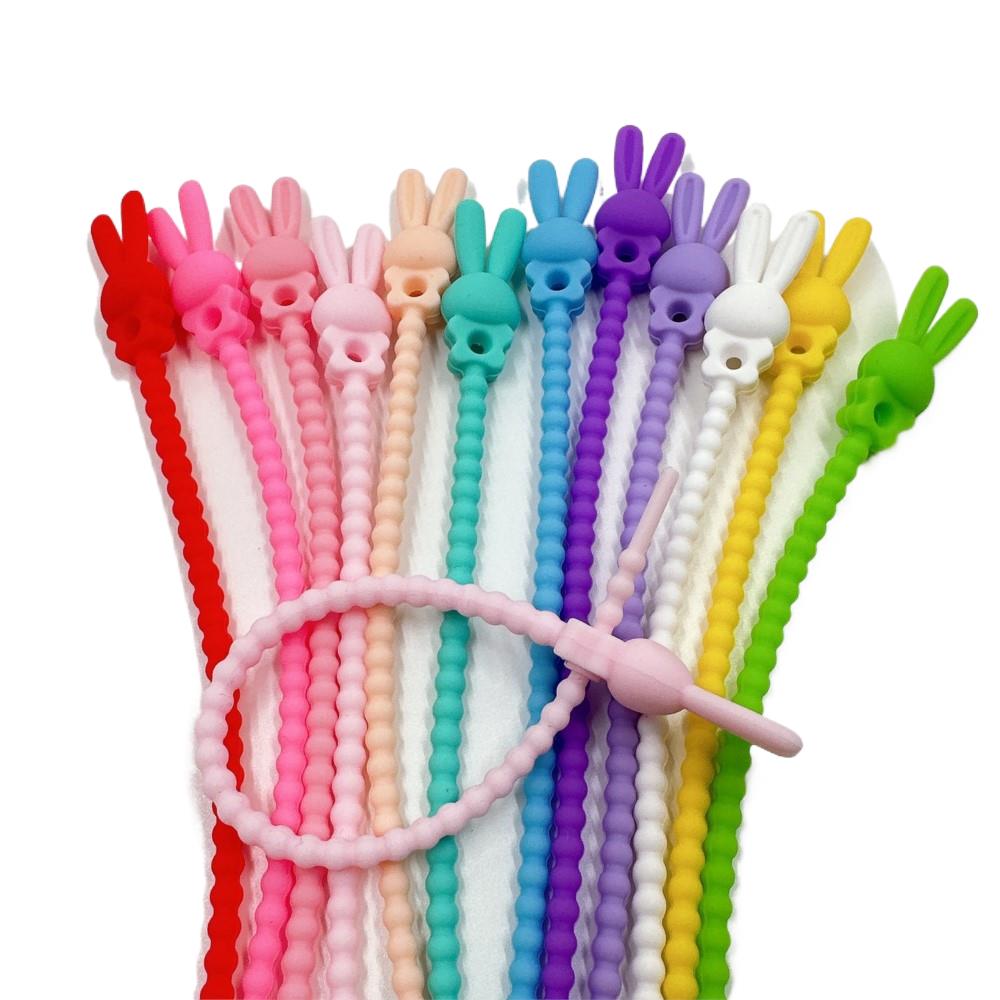 Food Storage Ideas - 10Pcs Flower Star Silicone Cable Organizer