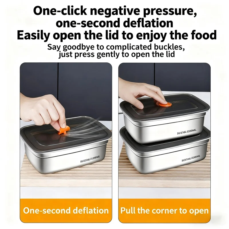 Large Capacity Stainless Steel - огляд і ціна Food Storage Safe