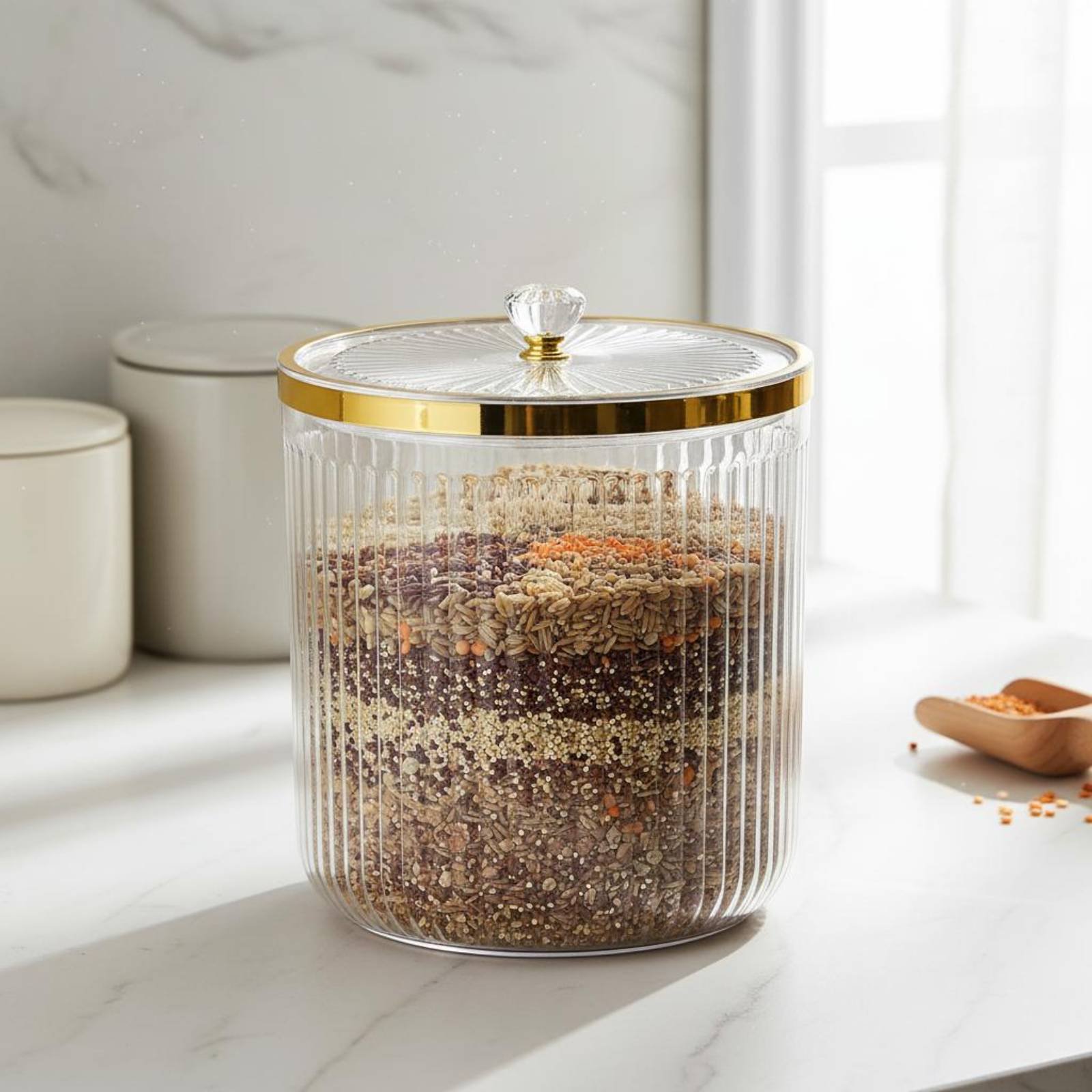 Dry Food Storage Container Wid - огляд і ціна Food Storage Design