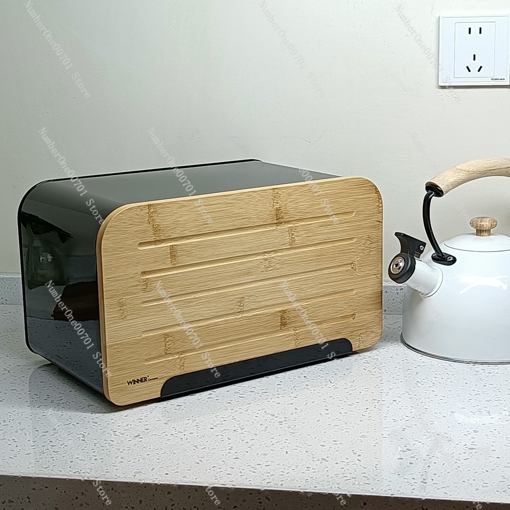 Kitchen Bread Box with Bamboo  - огляд і ціна Food Storage Bins