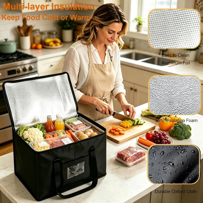 1pc Large Insulated Picnic Coo - огляд і ціна Food Storage Zipper