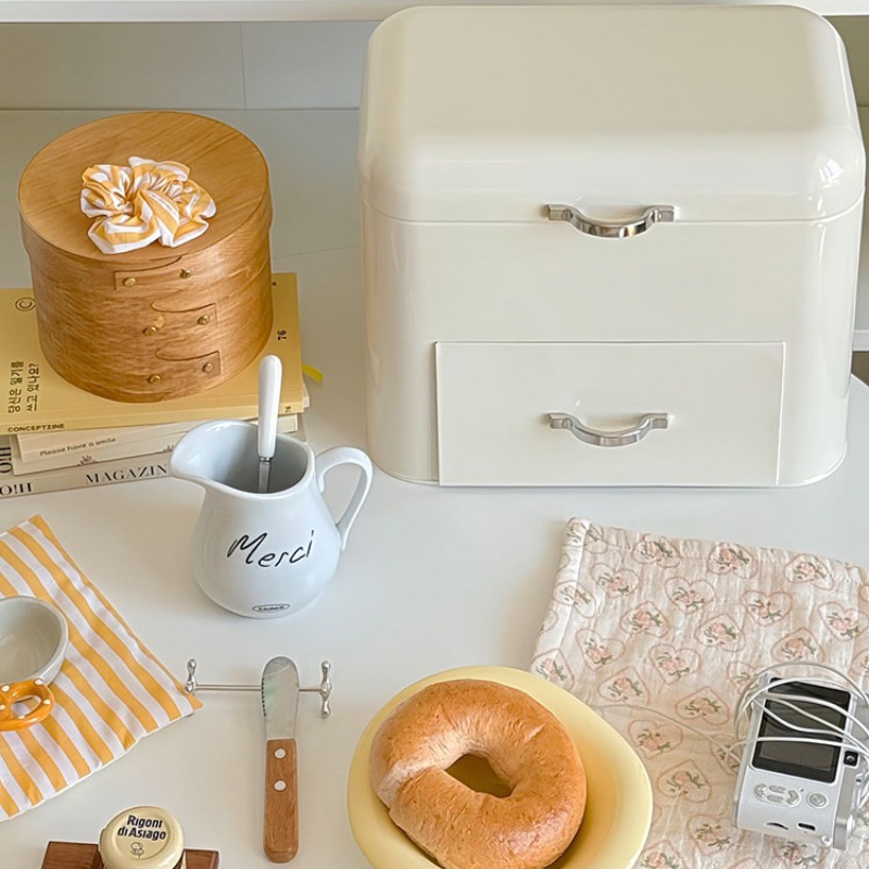 Cream Style Iron Storage Cabin - огляд і ціна Food Storage Drawers