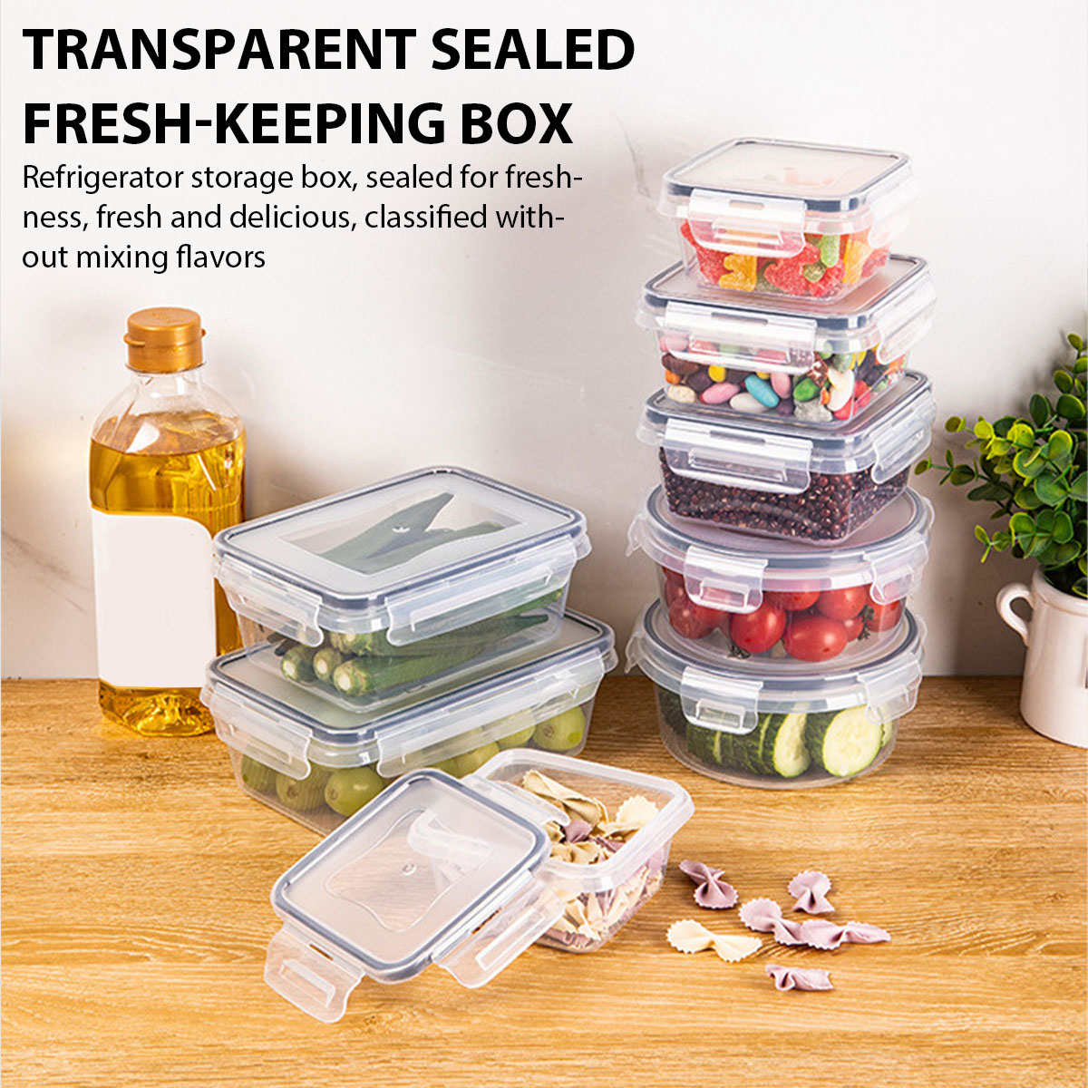 24Pcs/set Food Storage Box Set - огляд і ціна Food Storage Kitchen Container Set