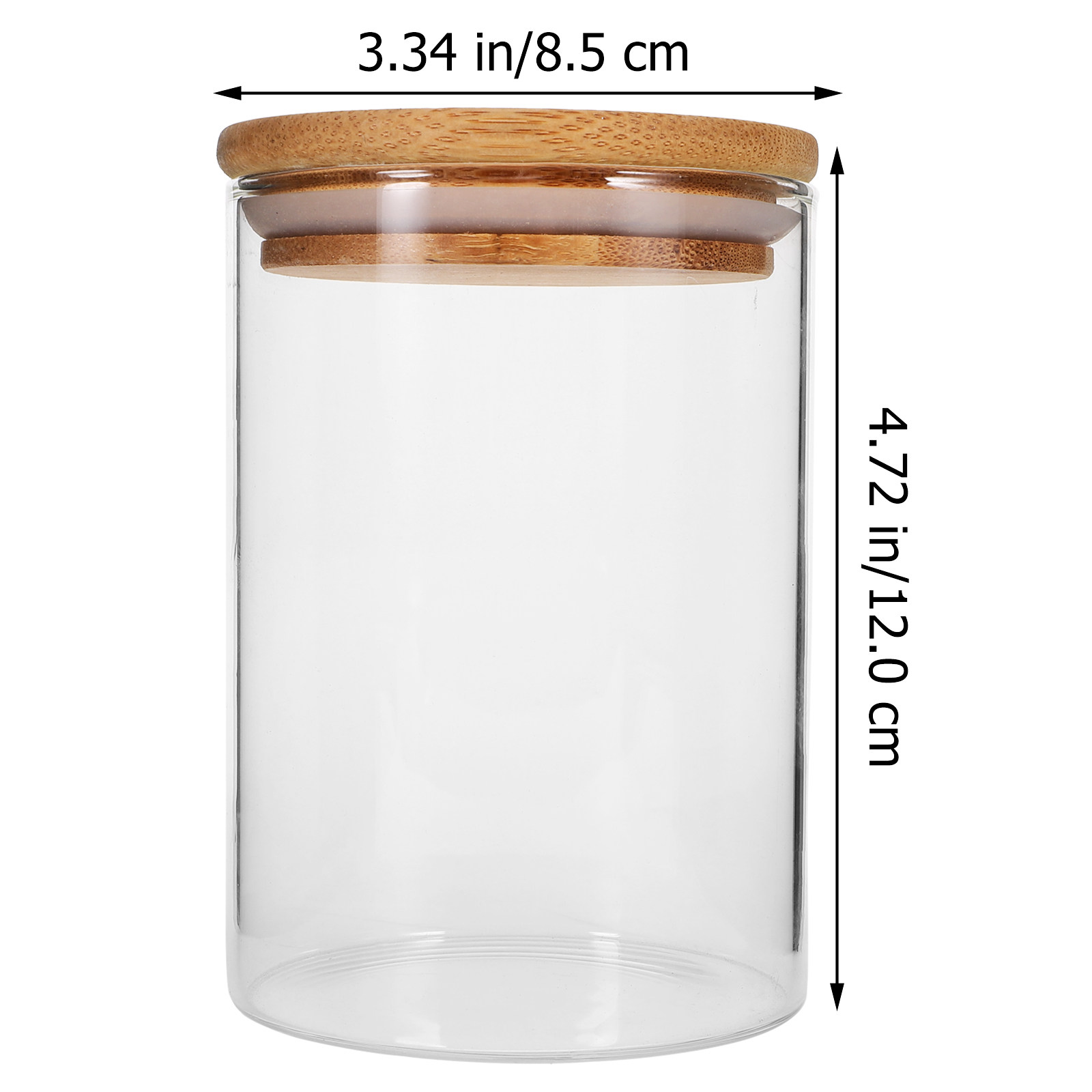 3Pcs Airtight Glass Storage Ja - огляд і ціна Food Storage Jars With Wooden Lids