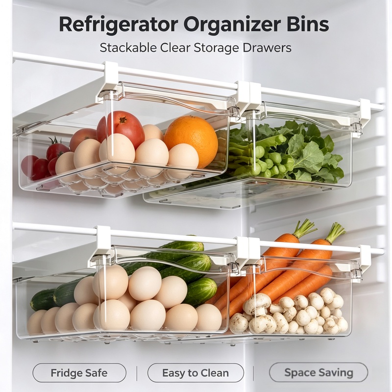 Hanging Sliding Drawer Refrige - огляд і ціна Food Storage Drawers