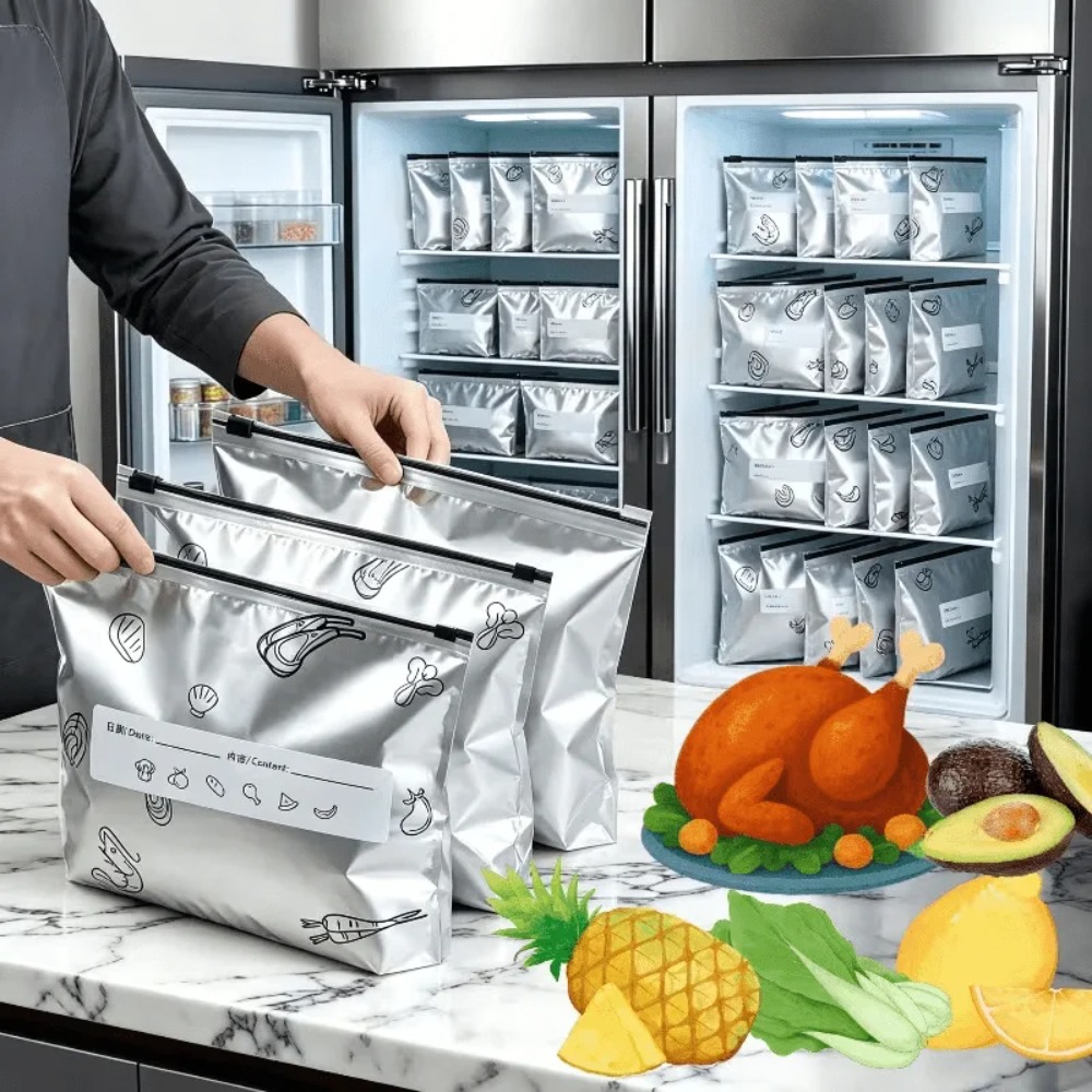 35Pcs Aluminum Foil Food Stora - огляд і ціна Food Storage Zipper