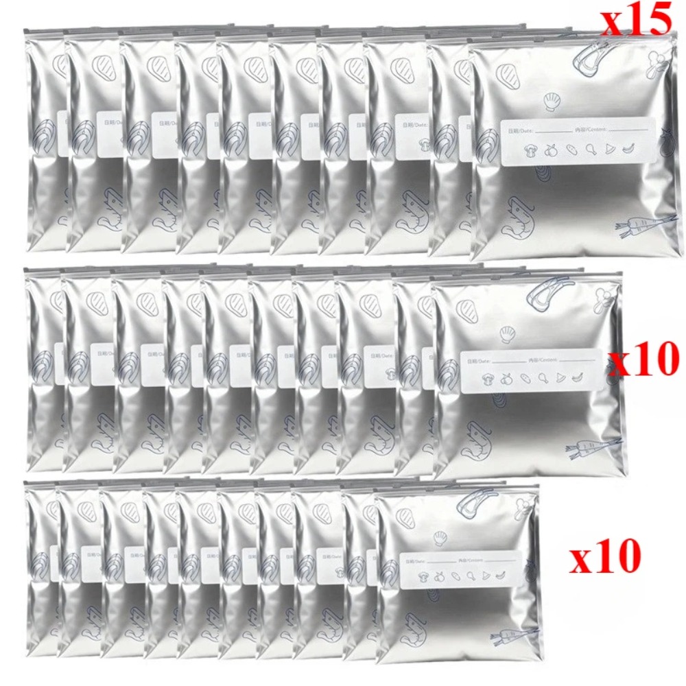 35Pcs Aluminum Foil Food Stora - огляд і ціна Food Storage Zipper