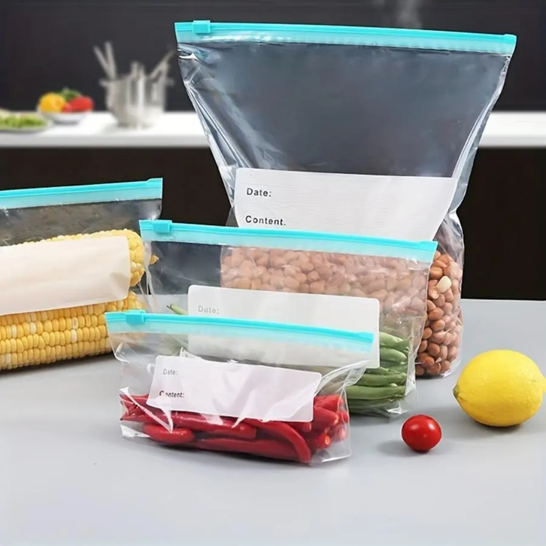 60pcs Reusable Fridge Fresh Ba - огляд і ціна Food Storage Zipper