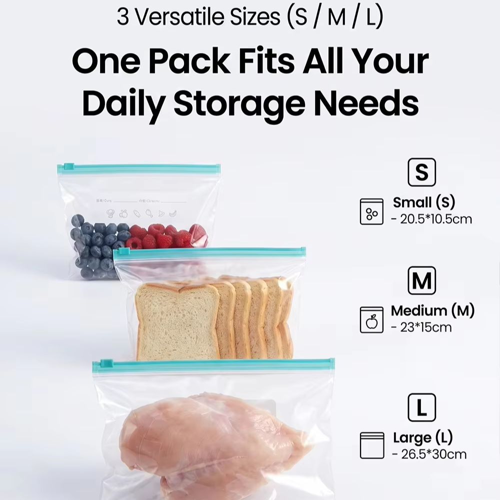 Zip Lock Food Storage Bags Thi - огляд і ціна Food Storage Zip Lock Bags