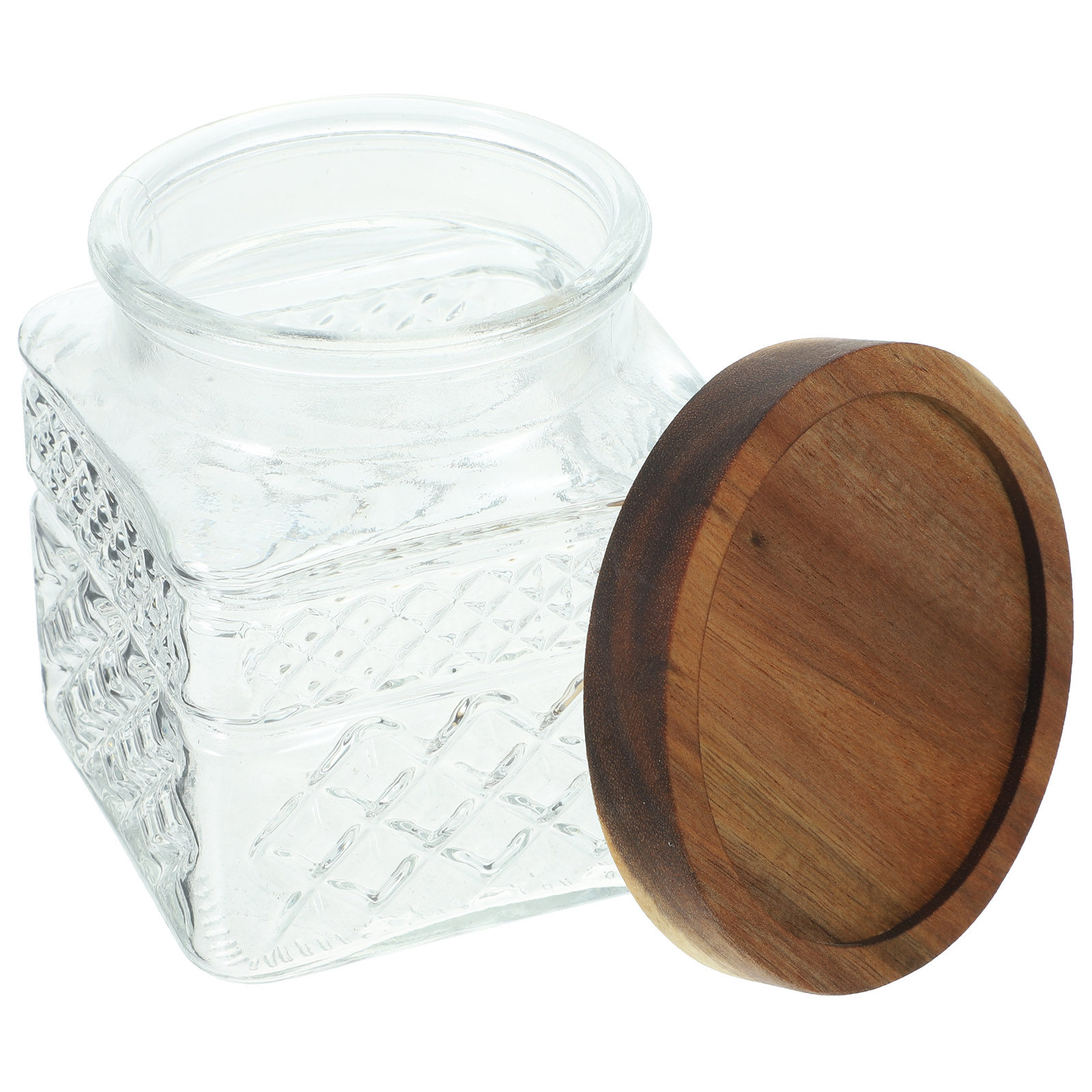 Glass Storage Jar Airtight Can - огляд і ціна Food Storage Jars With Wooden Lids