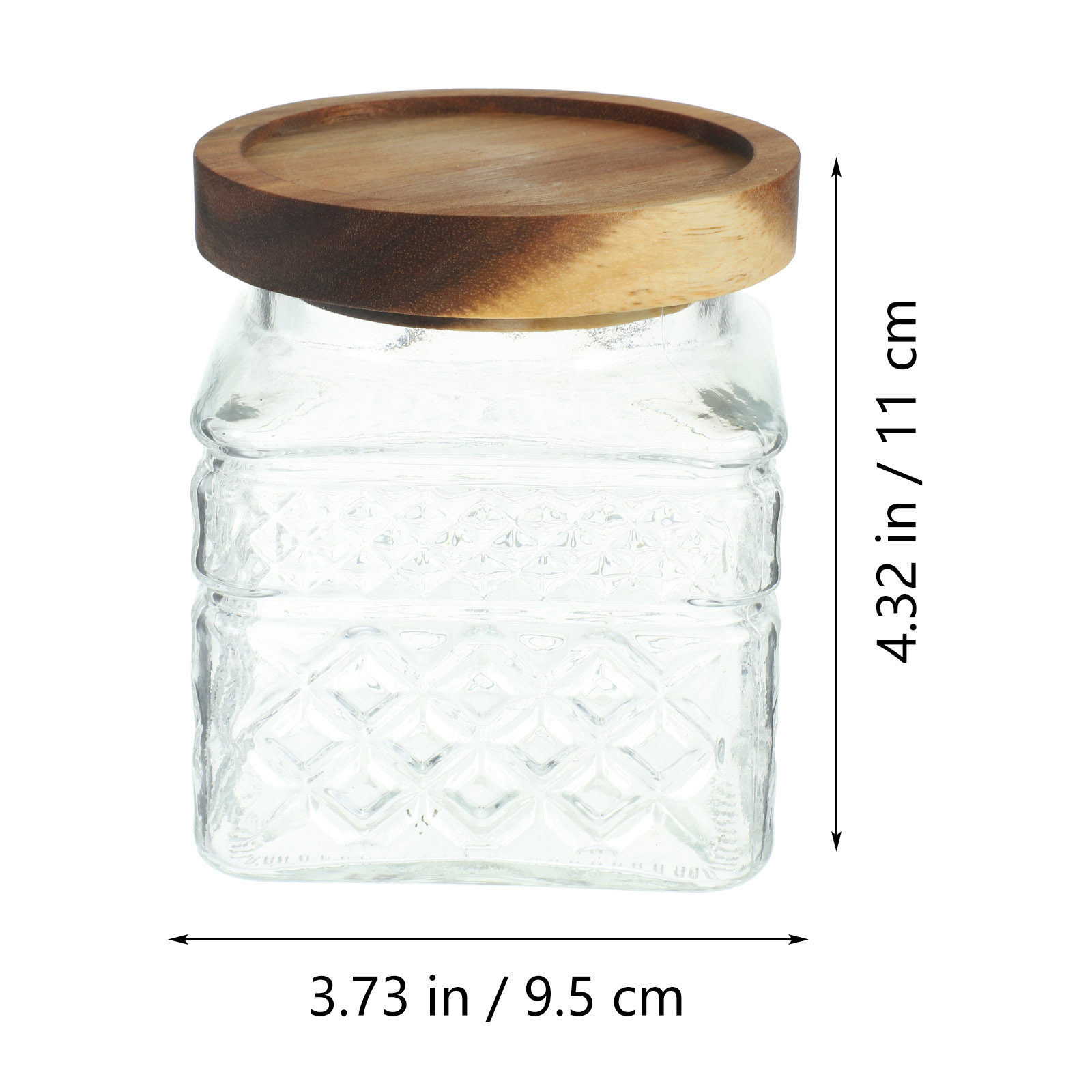 Glass Storage Jar Airtight Can - огляд і ціна Food Storage Jars With Wooden Lids