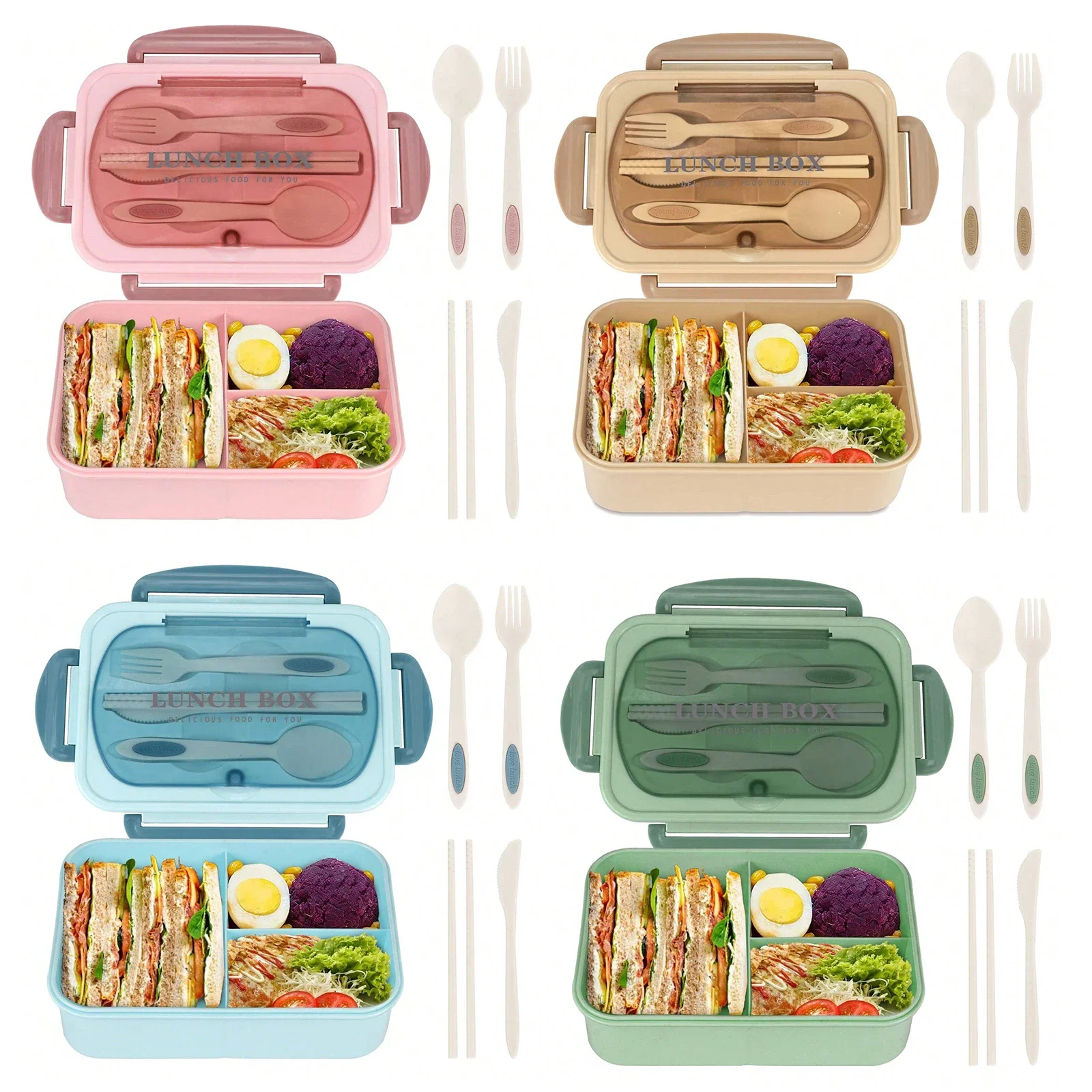 Bento Box Adult Lunch Box, Con - огляд і ціна Food Storage Safe