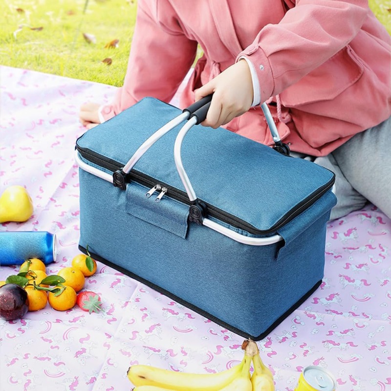 Flat Foldable Oxford Picnic Ba - огляд і ціна Food Storage Design