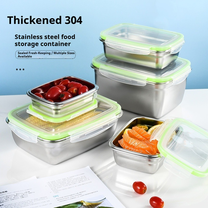 304 Stainless Steel Lunch Box  - огляд і ціна Food Storage Kitchen Container Set