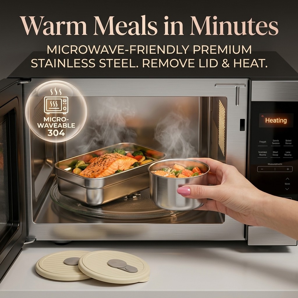 Microwave Safe 304 Stainless S - огляд і ціна Food Storage Safe
