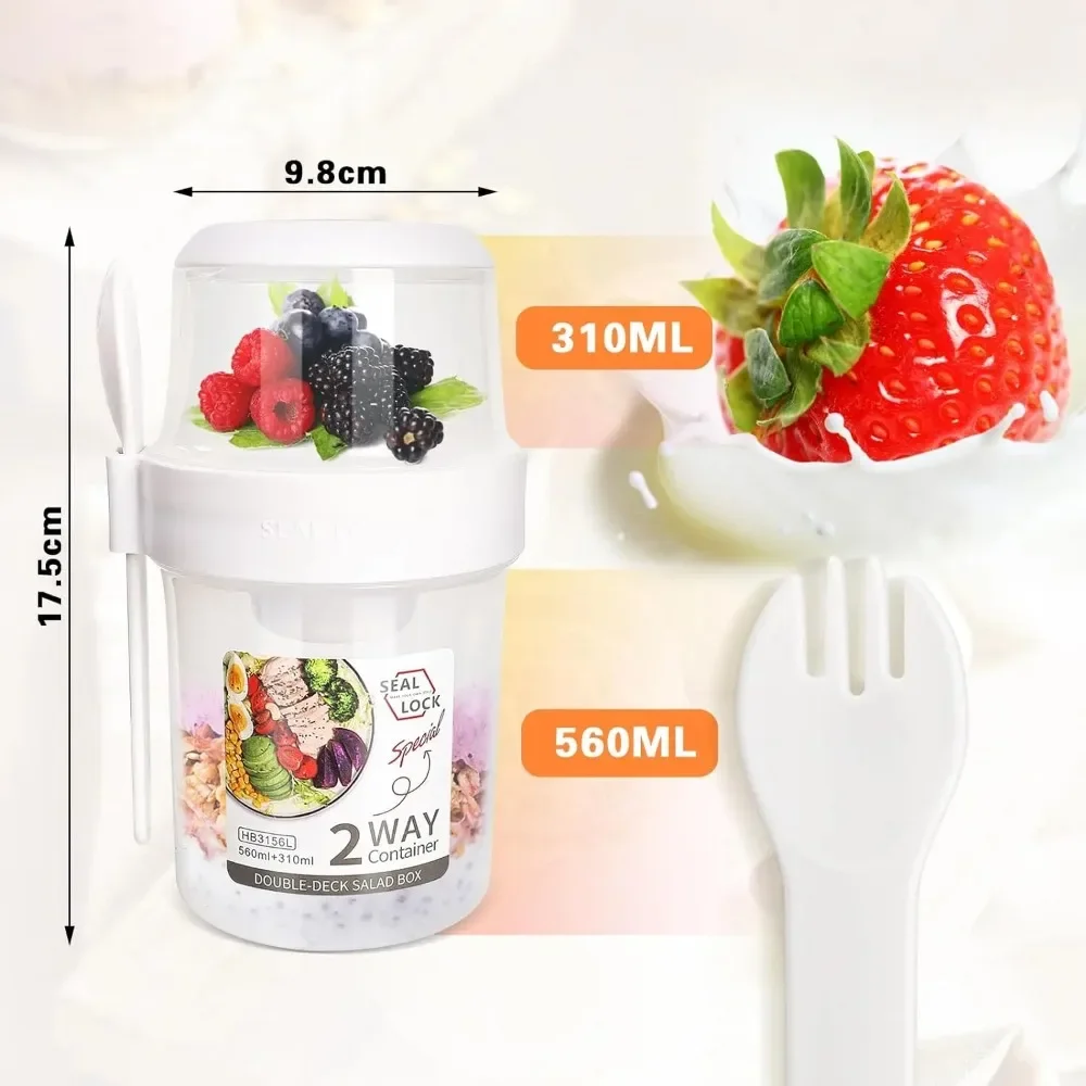 Salad Cup Breakfast Cups Porta - огляд і ціна Food Storage Kitchen Container Set