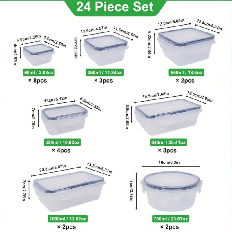 48PCS BPA-Free Food Storage Se - огляд і ціна Food Storage Design