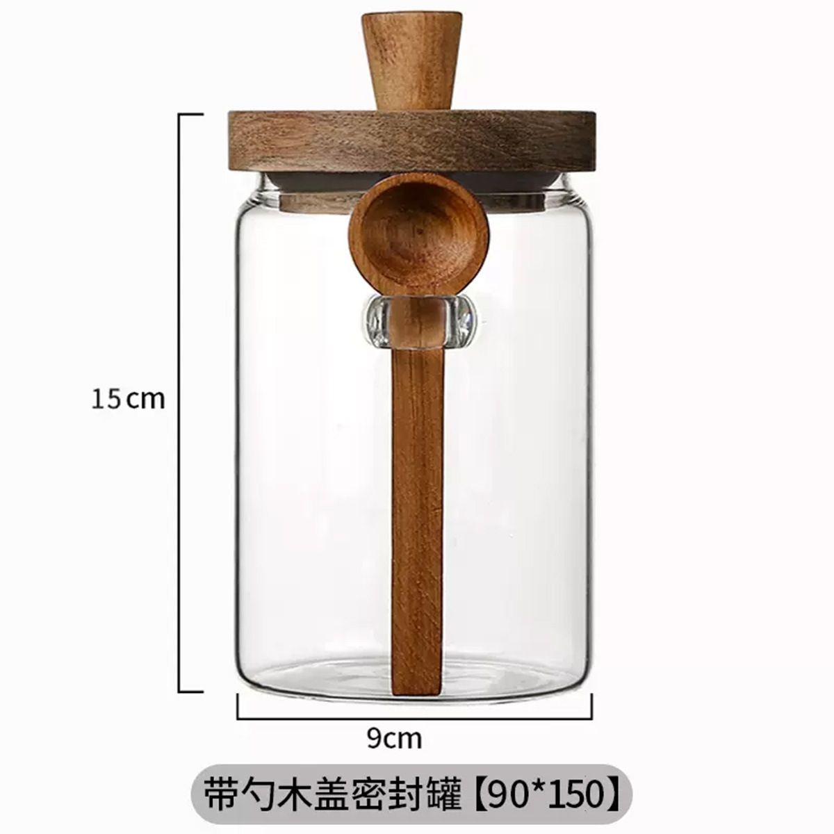 Glass Storage Jar With Airtigh - огляд і ціна Food Storage Jars With Wooden Lids